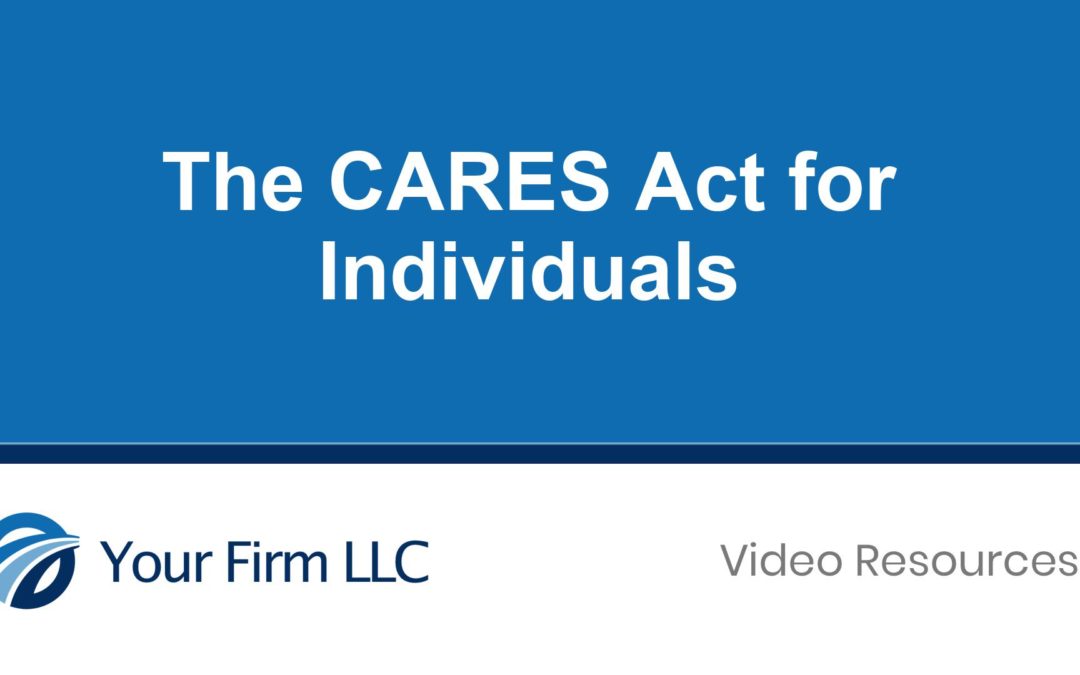 The CARES Act for Individuals