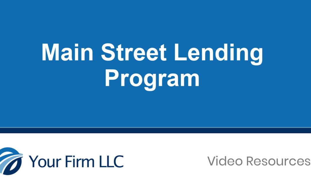 Main Street Lending Program
