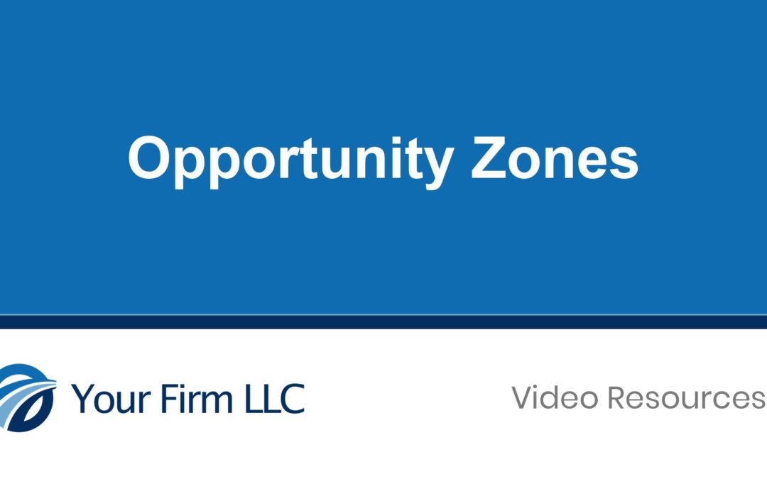 All About Opportunity Zones