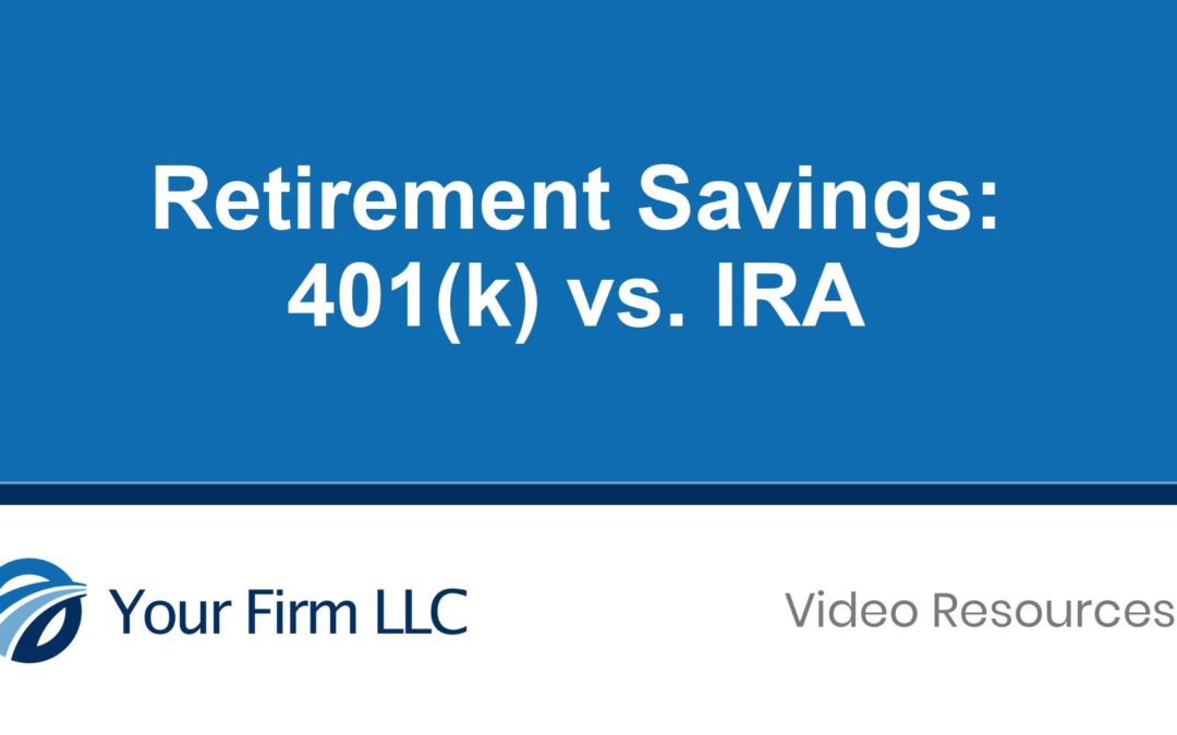 Retirement Savings: 401(k) vs IRA