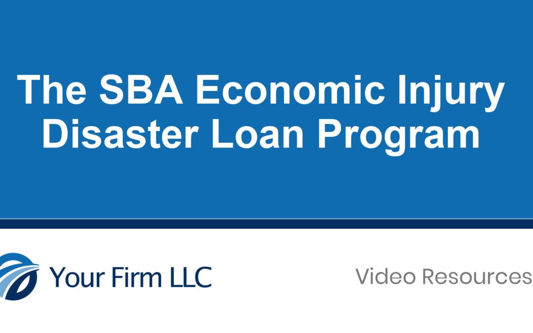 SBA Economic Injury Disaster Loan Program