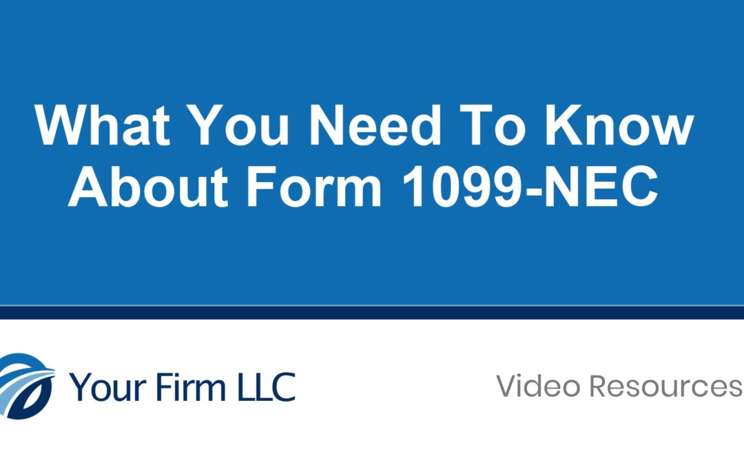 What You Need To Know About Form 1099-NEC