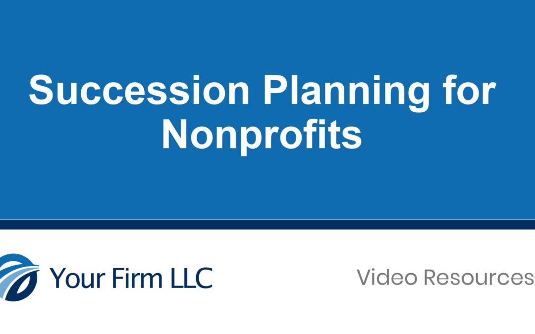 Succession Planning for Nonprofits
