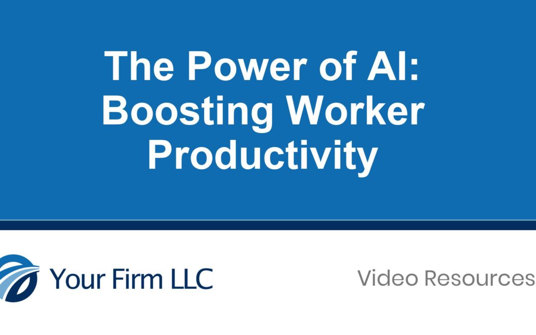 The Power of AI: Boosting Worker Productivity